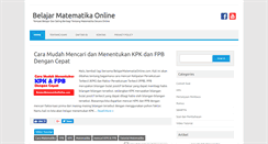 Desktop Screenshot of belajarmatematikaonline.com