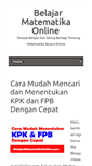 Mobile Screenshot of belajarmatematikaonline.com